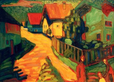 Murnau: Street with Women by Wassily Kandinsky